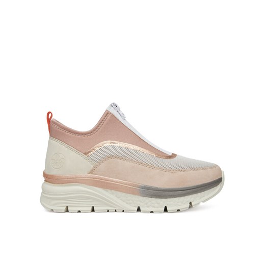 Rieker Sneakersy 48053-31 Różowy ze sklepu MODIVO w kategorii Buty sportowe damskie - zdjęcie 182595179
