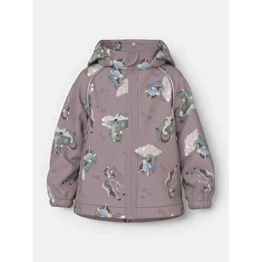 NAME IT Kurtka softshell Alfa 13233679 Różowy Regular Fit ze sklepu MODIVO w kategorii Kurtki dziewczęce - zdjęcie 182595195