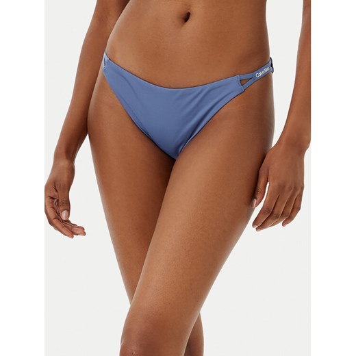 Calvin Klein Swimwear Dół od bikini KW0KW02796 Niebieski ze sklepu MODIVO w kategorii Stroje kąpielowe - zdjęcie 182595255