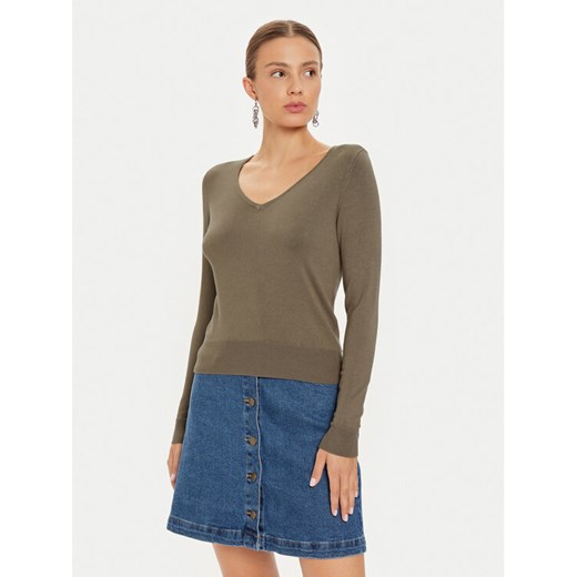 ONLY Sweter Venice 15333990 Brązowy Regular Fit ze sklepu MODIVO w kategorii Swetry damskie - zdjęcie 182595307