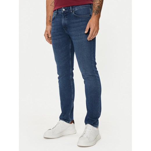 Boss Jeansy Delaware 50524007 Granatowy Slim Fit ze sklepu MODIVO w kategorii Jeansy męskie - zdjęcie 182595356
