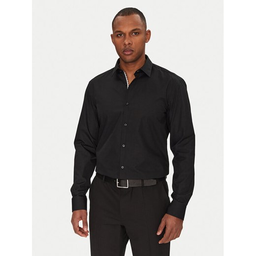 HUGO Koszula Koey 50539808 Czarny Slim Fit ze sklepu MODIVO w kategorii Koszule męskie - zdjęcie 182595359