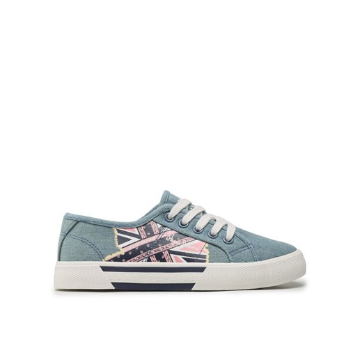 Pepe Jeans Tenisówki Brady Flag G PGS30563 Niebieski ze sklepu MODIVO w kategorii Trampki dziecięce - zdjęcie 182595399