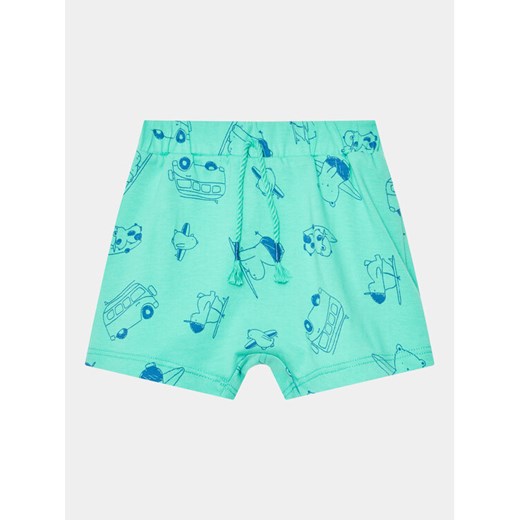 United Colors Of Benetton Szorty materiałowe 30HPAF011 Turkusowy Regular Fit ze sklepu MODIVO w kategorii Spodenki chłopięce - zdjęcie 182595415