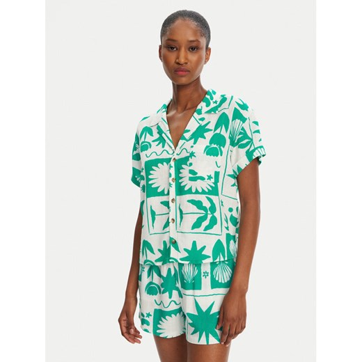 Banana Moon Koszula Taylor Shellpat MHW67 Zielony Loose Fit ze sklepu MODIVO w kategorii Koszule damskie - zdjęcie 182595435