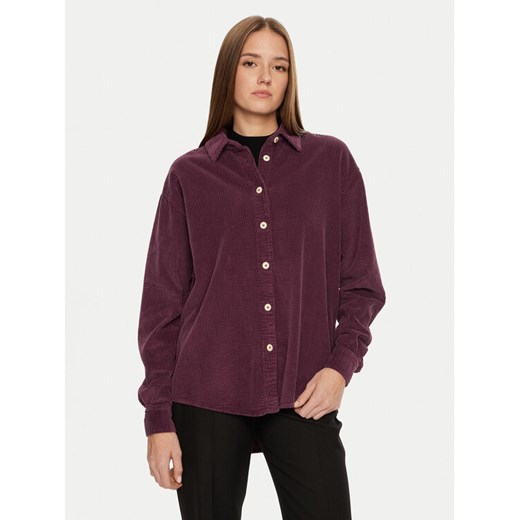 American Vintage Koszula PADO06AH24 Fioletowy Loose Fit ze sklepu MODIVO w kategorii Koszule damskie - zdjęcie 182595455