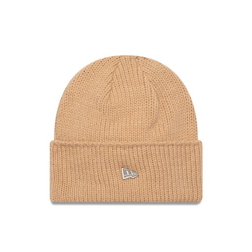 New Era Czapka Ne Wide Cuff Beanie 60565427 Beżowy ze sklepu MODIVO w kategorii Czapki zimowe damskie - zdjęcie 182595457