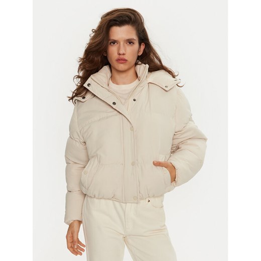 Brave Soul Kurtka puchowa LJK-BUNNYCREAM Écru Oversize ze sklepu MODIVO w kategorii Kurtki damskie - zdjęcie 182595465