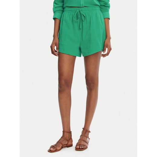 Seafolly Szorty materiałowe Crinkle 55429-SH Zielony Regular Fit ze sklepu MODIVO w kategorii Szorty - zdjęcie 182595487