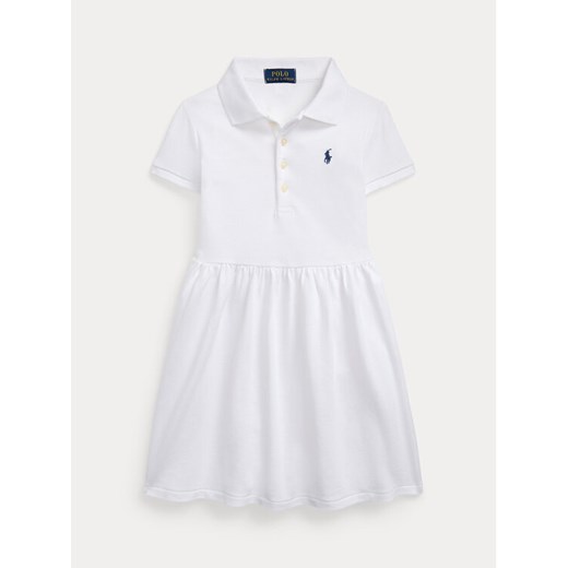 Polo Ralph Lauren Sukienka codzienna 312934961001 Biały Regular Fit ze sklepu MODIVO w kategorii Sukienki dziewczęce - zdjęcie 182595495