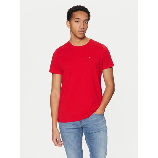 Tommy Jeans T-Shirt DM0DM04411 Czerwony Slim Fit Tommy Jeans M MODIVO