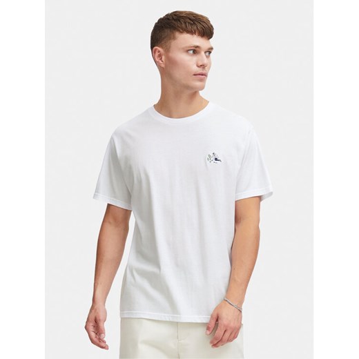 Solid T-Shirt Ilias 21108139 Biały Regular Fit ze sklepu MODIVO w kategorii T-shirty męskie - zdjęcie 182595626