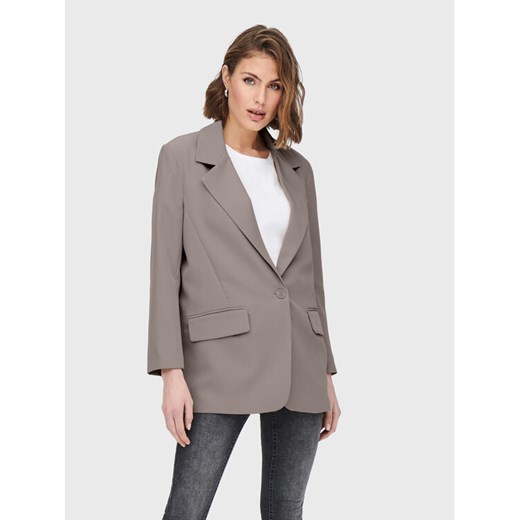 ONLY Marynarka Lana-Berry 15245698 Szary Regular Fit ze sklepu MODIVO w kategorii Marynarki damskie - zdjęcie 182595685