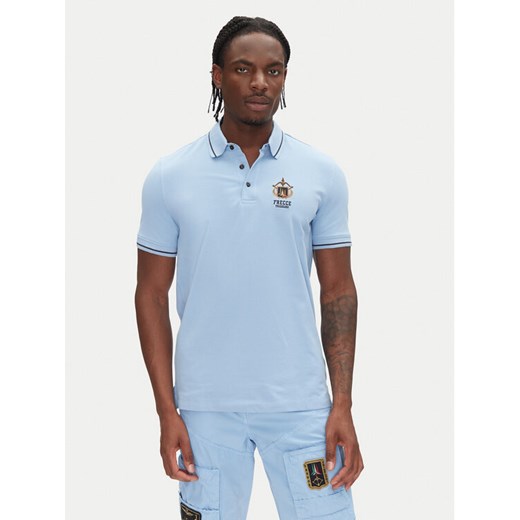 Aeronautica Militare Polo 251PO1850P191 Niebieski Slim Fit ze sklepu MODIVO w kategorii T-shirty męskie - zdjęcie 182595697