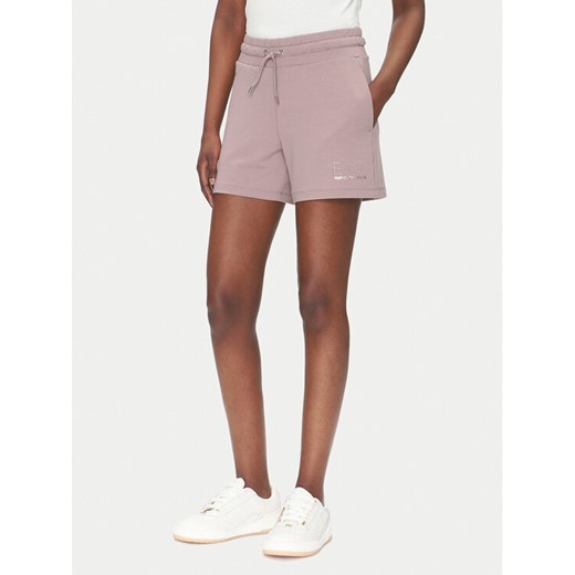EA7 Emporio Armani Szorty sportowe 7W000269 AF12482 U4079 Różowy Regular Fit ze sklepu MODIVO w kategorii Szorty - zdjęcie 182595699