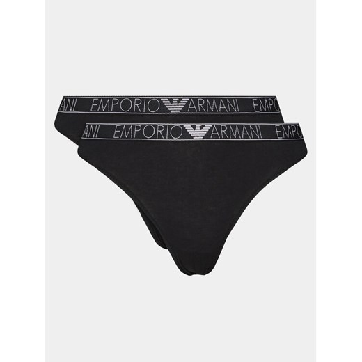 Emporio Armani Underwear Komplet 2 par fig klasycznych 163334 4R223 00020 Czarny ze sklepu MODIVO w kategorii Majtki damskie - zdjęcie 182595707