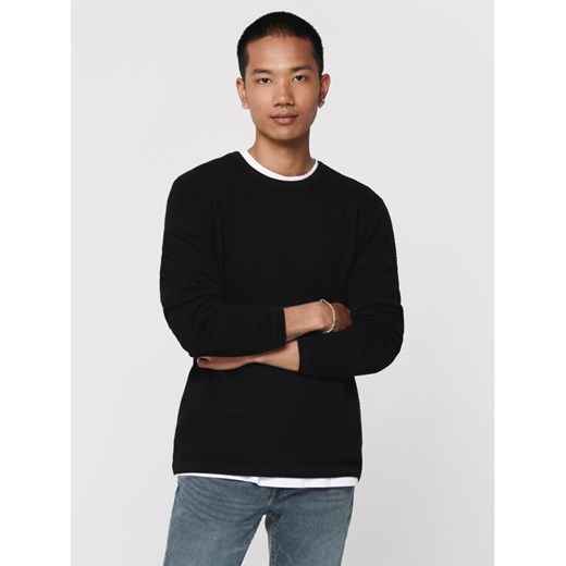 Only & Sons Sweter Panter 22016980 Czarny Regular Fit ze sklepu MODIVO w kategorii Swetry męskie - zdjęcie 182595757