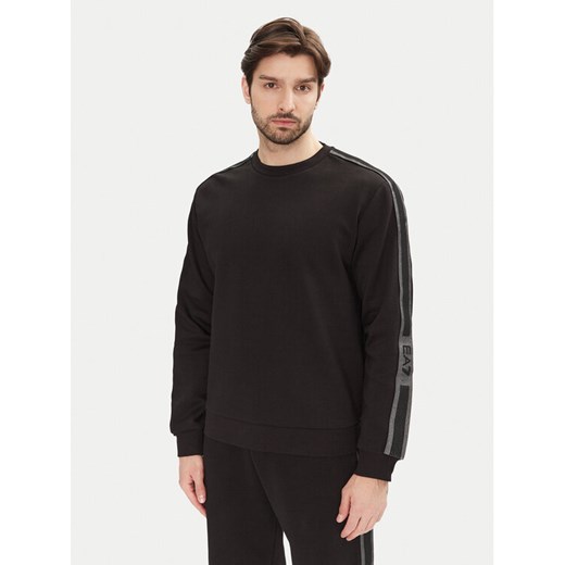EA7 Emporio Armani Bluza 7M000140 AF12660 UC001 Czarny Regular Fit ze sklepu MODIVO w kategorii Bluzy męskie - zdjęcie 182595777