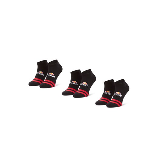 Ellesse Zestaw 3 par niskich skarpet męskich Melna SAAC0876 Czarny ze sklepu MODIVO w kategorii Skarpetki męskie - zdjęcie 182595849