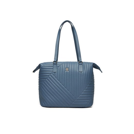 Tommy Hilfiger Torebka Poppy Reform Tote Qu AW0AW17013 Niebieski ze sklepu MODIVO w kategorii Torebki damskie - zdjęcie 182595865