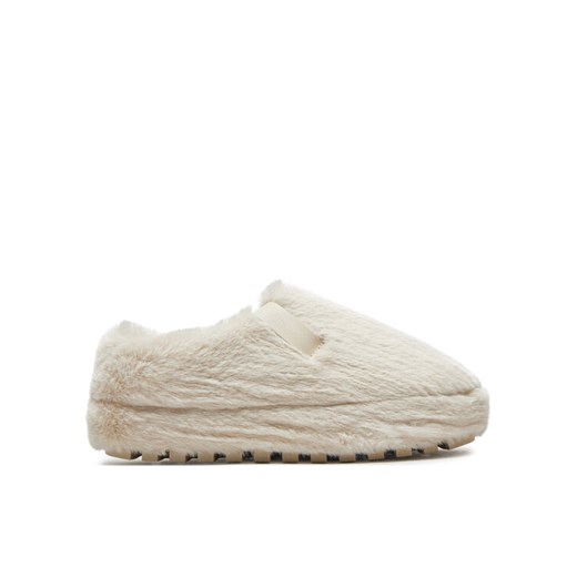 Calvin Klein Jeans Kapcie Home Anke Slipper Wn Fur YW0YW01596 Écru ze sklepu MODIVO w kategorii Kapcie damskie - zdjęcie 182595889