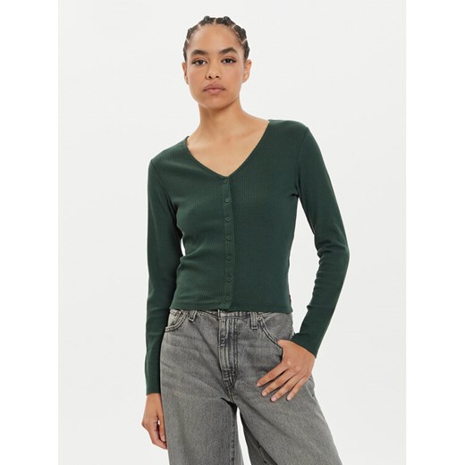 Levi's® Bluzka Muse A8783-0005 Zielony Slim Fit ze sklepu MODIVO w kategorii Bluzki damskie - zdjęcie 182595946