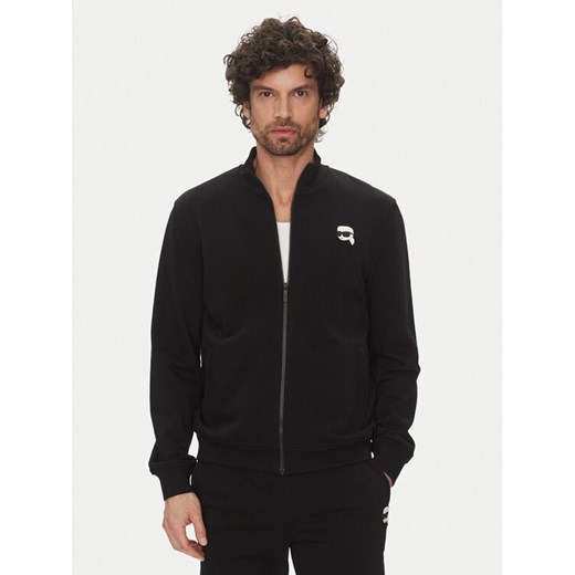 KARL LAGERFELD Bluza 705712 500900 Czarny Regular Fit ze sklepu MODIVO w kategorii Bluzy męskie - zdjęcie 182595947