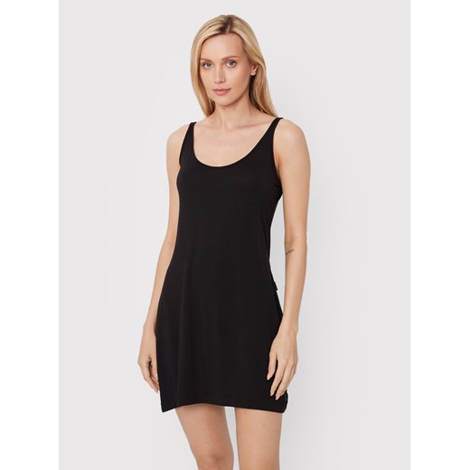 Calvin Klein Underwear Koszula nocna 000QS6797E Czarny Regular Fit ze sklepu MODIVO w kategorii Koszule nocne - zdjęcie 182595998