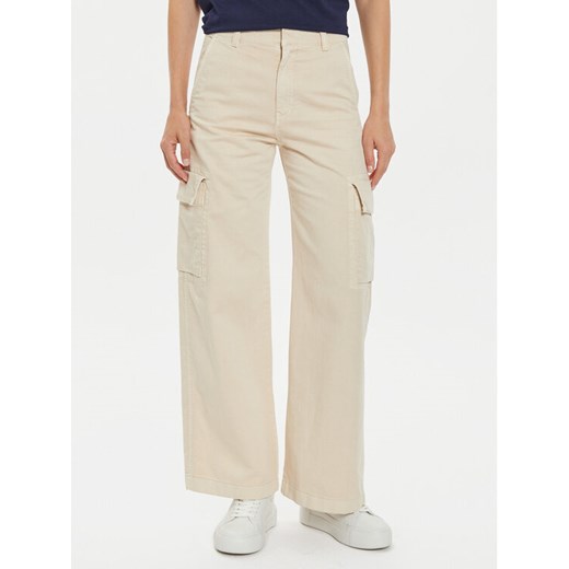 Gap Spodnie materiałowe 518140-00 Beżowy Baggy Fit ze sklepu MODIVO w kategorii Spodnie damskie - zdjęcie 182596035