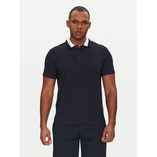 Emporio Armani Underwear Polo EM000571 AF12360 UB102 Granatowy Regular Fit ze sklepu MODIVO w kategorii T-shirty męskie - zdjęcie 182596078