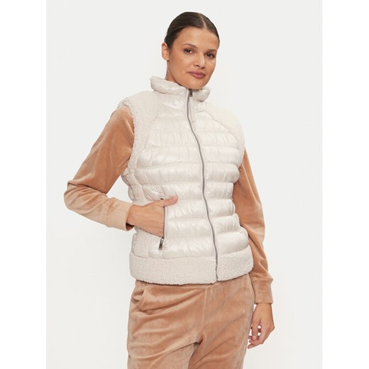 DKNY Bezrękawnik DP4V3163 Écru Regular Fit ze sklepu MODIVO w kategorii Kamizelki damskie - zdjęcie 182596108