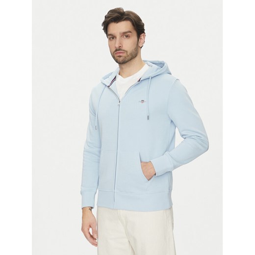 Gant Bluza Shield 2007059 Niebieski Regular Fit ze sklepu MODIVO w kategorii Bluzy męskie - zdjęcie 182596118