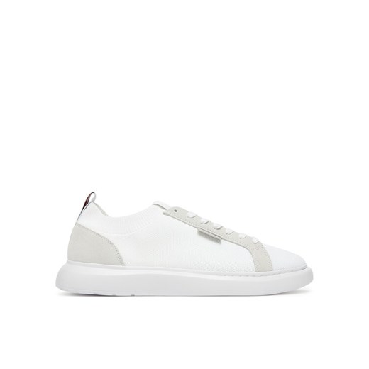 Tommy Hilfiger Sneakersy Light Cupsole Knit Seasonal FM0FM05403 Biały ze sklepu MODIVO w kategorii Buty sportowe męskie - zdjęcie 182596137