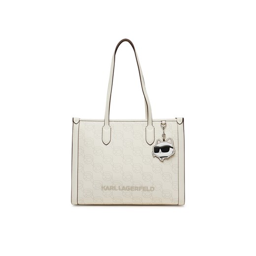 KARL LAGERFELD Torebka A2W30190 Biały - id: 0000305476661 - marki Karl Lagerfeld - 182596155 KARL LAGERFELD Torebka A2W30190 Biały ze sklepu MODIVO w kategorii Torby Shopper bag - zdjęcie 182596155