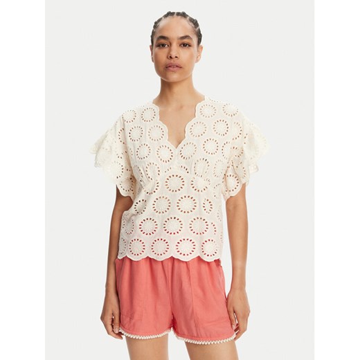 TWINSET Bluzka 251TT2364 Écru Loose Fit ze sklepu MODIVO w kategorii Bluzki damskie - zdjęcie 182596255