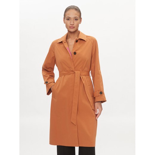 ONLY Trencz Orchid 15308598 Brązowy Regular Fit ze sklepu MODIVO w kategorii Płaszcze damskie - zdjęcie 182596285