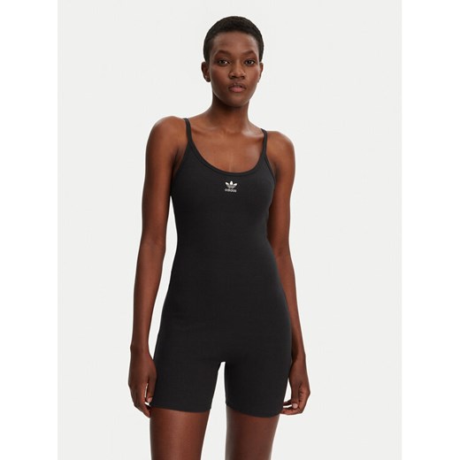 adidas Kombinezon Essentials JC6212 Czarny Slim Fit ze sklepu MODIVO w kategorii Kombinezony damskie - zdjęcie 182596339