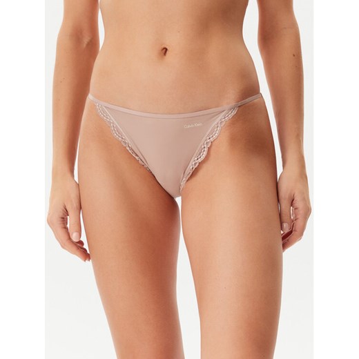 Calvin Klein Underwear Figi klasyczne LV00QD5269 Beżowy ze sklepu MODIVO w kategorii Majtki damskie - zdjęcie 182596365