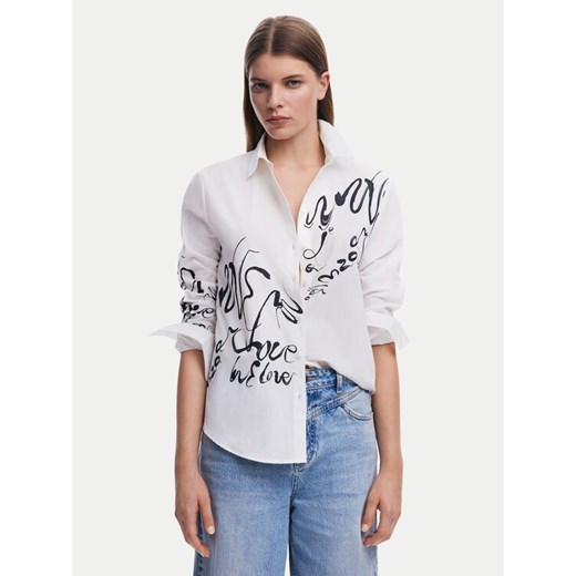 Desigual Koszula 25SWCW05 Biały Regular Fit ze sklepu MODIVO w kategorii Koszule damskie - zdjęcie 182596397