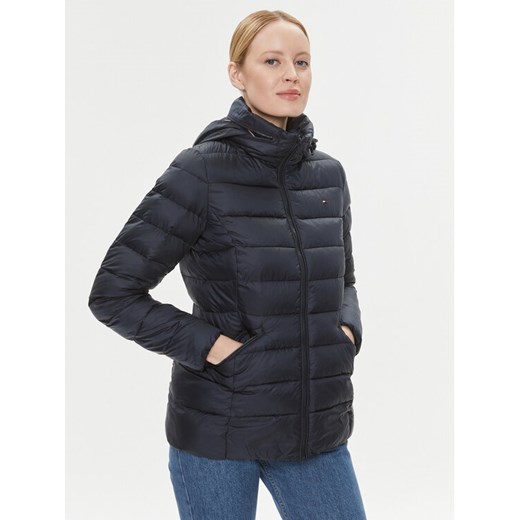 Tommy Hilfiger Kurtka przejściowa WW0WW39581 Granatowy Regular Fit ze sklepu MODIVO w kategorii Kurtki damskie - zdjęcie 182596408