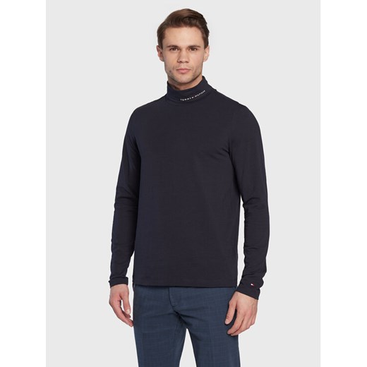 Tommy Hilfiger Golf Logo MW0MW28787 Granatowy Slim Fit ze sklepu MODIVO w kategorii Swetry męskie - zdjęcie 182596426