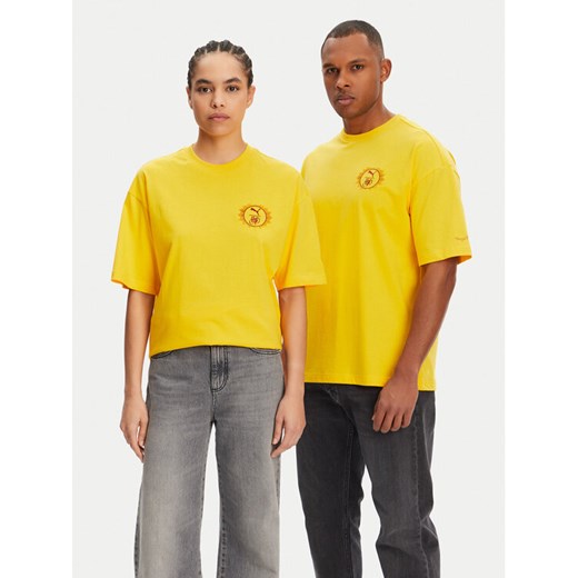 Puma T-Shirt Unisex Harry Potter 630092 Żółty Oversize ze sklepu MODIVO w kategorii T-shirty męskie - zdjęcie 182596476