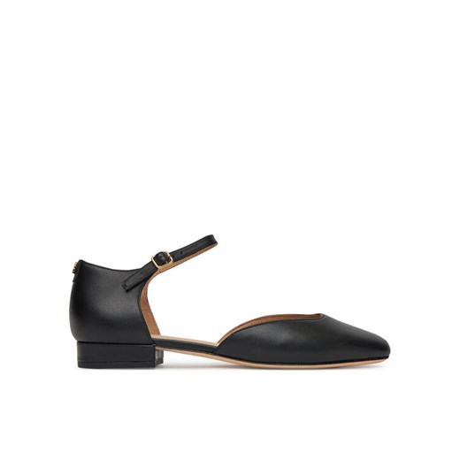 LAUREN RALPH LAUREN Półbuty Emelie 802961793001 Czarny ze sklepu MODIVO w kategorii Balerinki - zdjęcie 182596515