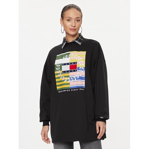Tommy Jeans Sukienka codzienna Luxe DW0DW15885 Czarny Relaxed Fit ze sklepu MODIVO w kategorii Sukienki - zdjęcie 182596528
