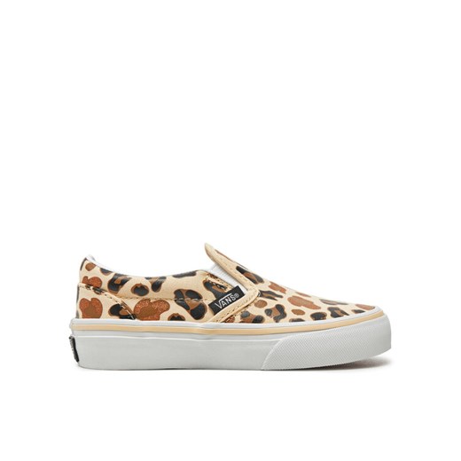 Vans Tenisówki Classic Slip-On Glitter VN000CYGBF21 Beżowy ze sklepu MODIVO w kategorii Trampki dziecięce - zdjęcie 182596568