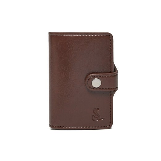 Semi Line Etui na karty kredytowe P8296-3 Brązowy ze sklepu MODIVO w kategorii Etui - zdjęcie 182596629