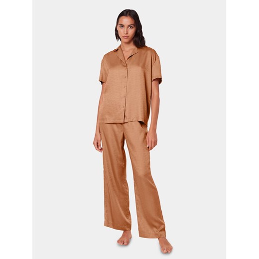 Triumph Spodnie piżamowe Silky Sensuality 10218287 Brązowy Relaxed Fit ze sklepu MODIVO w kategorii Piżamy damskie - zdjęcie 182596698