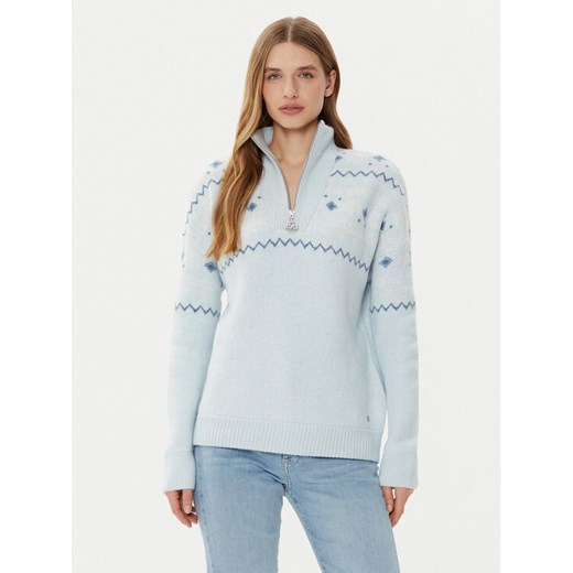 Guess Sweter W4PR1A Z3LQ0 Niebieski Regular Fit ze sklepu MODIVO w kategorii Swetry damskie - zdjęcie 182596736