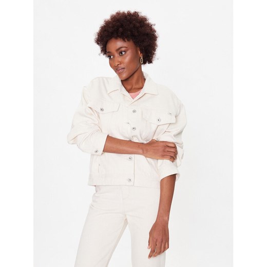 Mustang Kurtka jeansowa Luise 1013493 Écru Regular Fit ze sklepu MODIVO w kategorii Kurtki damskie - zdjęcie 182596757