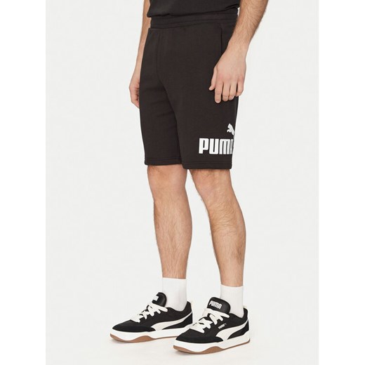 Puma Szorty sportowe Ess 682596 Czarny Regular Fit ze sklepu MODIVO w kategorii Spodenki męskie - zdjęcie 182596818